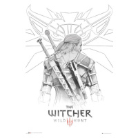 Plagát The Witcher - Geralt Sketch (86)