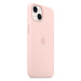 Silikónové puzdro Apple na Apple iPhone 13 MM283ZM/A Silicone Case with MagSafe Chalk Pink