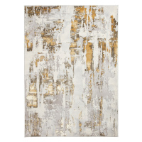 Koberec vo svetlosivo-zlatej farbe 80x150 cm Apollo – Think Rugs