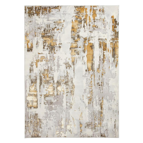 Koberec vo svetlosivo-zlatej farbe 80x150 cm Apollo – Think Rugs