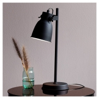 Stolná lampa Adrian z kovu, čierna