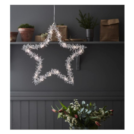 V striebornej farbe vianočná svetelná dekorácia ø 46 cm Tangle – Markslöjd