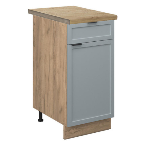Vicco KUCHYNSKÁ SPODNÁ SKRINKA Fame-Line Svetlo modrošedá 40 cm , AP Oak