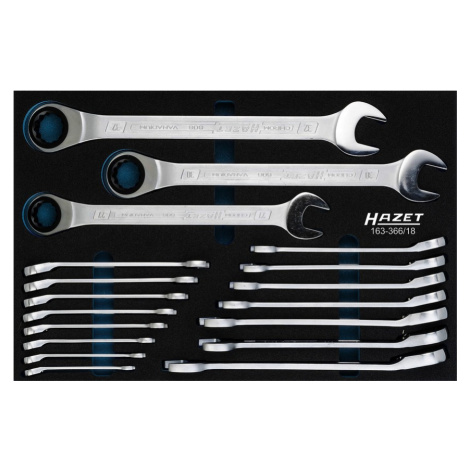 Sada račňových očkoplochých kľúčov 163-366/18 -- HA196920 Hazet