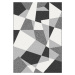 KONDELA Sanar koberec 133x190 cm čierna / sivá / biela