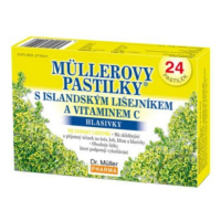 MÜLLEROVE PASTILKY s islandským lišajníkom a vitamínom C 24 kusov