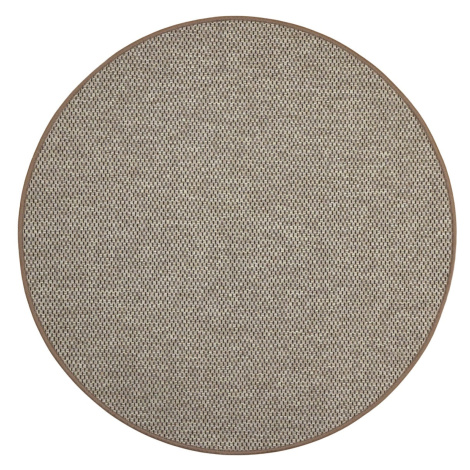 Kusový koberec Nature světle béžový kruh - 100x100 (průměr) kruh cm Vopi koberce