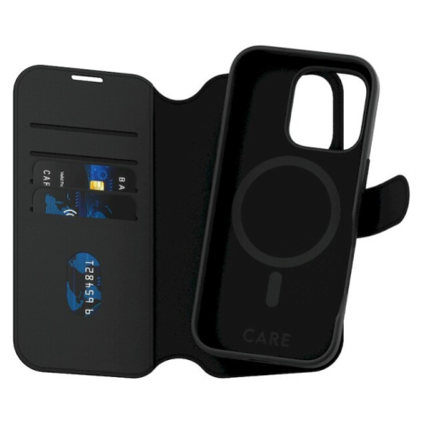 PanzerGlass® CARE puzdro Apple iPhone 16 Pro MagSafe Wallet 2v1 čierny