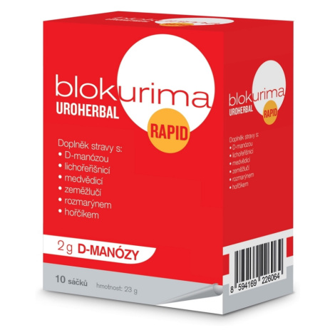 BLOKURIMA Uroherbal rapid 2 g D-manózy 10 sáčkov