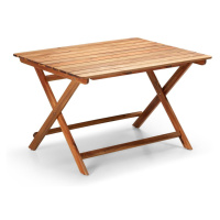 Záhradný stôl z akáciového dreva Bonami Essentials Natur, 88 x 114 cm