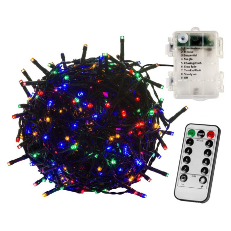 VOLTRONIC Vianočná reťaz 10 m, 100 LED, farebná, ovládač VOLTRONIC®
