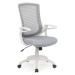 HALMAR Igor kancelárska stolička s podrúčkami sivá / svetlosivá