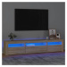 vidaXL TV skrinka s LED svetlami dub sonoma 195x35x40 cm