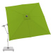 Doppler EXPERT 3 x 3 m – záhradný výkyvný slnečník s bočnou tyčou světle zelený (kód farby T841)