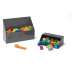 LEGO® naberač na kocky - šedá / čierna, set 2 ks