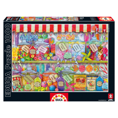 Educa Puzzle Genuine Candy Shop 1000 dielikov 16291 farebné