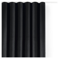 Čierny zamatový dimout záves 140x175 cm Velto – Filumi