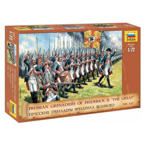 Wargames (AoB) figurky 8071 - Prussian Grenadiers (1:72) Zvezda