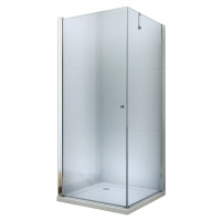 MEXEN/S - Pretoria otváracia sprchovací kút 70x90, sklo transparent, chrom + vanička 852-070-090