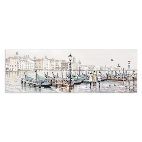 Obraz na stenu  Watercolor 45x140 ST403 Venezia Gondole MERKURY MARKET