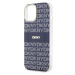 DKNY PC/TPU Repeat Pattern Tonal Stripe Magsafe Zadný Kryt pre iPhone 15 Blue