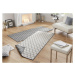 Kusový koberec Twin-Wendeteppiche 103118 grau creme Rozmery koberca: 80x250