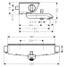 Hansgrohe Ecostat Select, termostatická vaňová batéria, chrómová, HAN-13141000