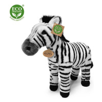 Plyšová zebra stojaca 30 cm ECO-FRIENDLY