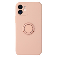 Silikónové puzdro na Xiaomi Redmi Note 11 Pro LTE/5G Vennus Finger Ring ružové