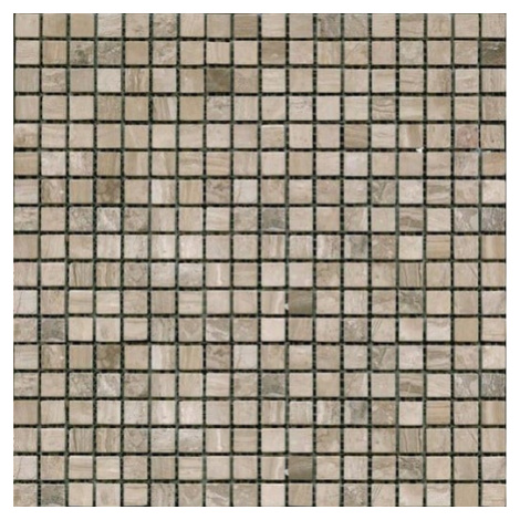 Kamenná mozaika Premium Mosaic Stone šedá 30x30 cm mat STMOS15GYW