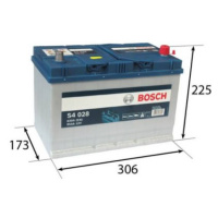 BOSCH S4 95 Ah Autobatéria 12V , 830 A , 0 092 S40 280