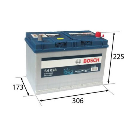 BOSCH S4 95 Ah Autobatéria 12V , 830 A , 0 092 S40 280