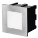 Orientačné/schodiskové LED vstavané svietidlo 80x80 1,5W 4500K, IP65 (EMOS)