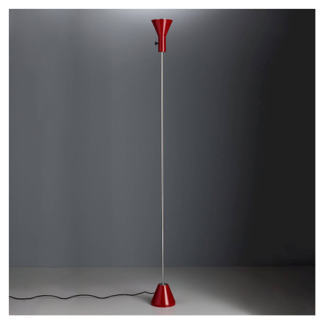 TECNOLUMEN Gru – stojaca LED lampa červená