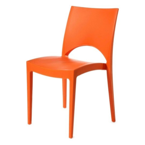Sconto Jedálenská stolička PARIS oranžová Houseland