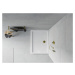 MEXEN/S - Flat sprchová vanička obdĺžniková slim 110 x 100, biela + zlatý sifón 40101011G