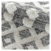 Kusový koberec Pisa 4710 Grey kruh Rozmery kobercov: 120x120 (priemer) kruh
