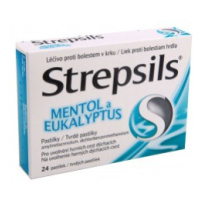 STREPSILS Mentol a eukalyptus 24 past