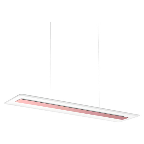 Závesné LED Antille, sklo, obdĺžnikové, medené Linea Light