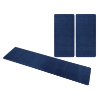 Kobercová sada Nasty 104447 Darkblue - 3 díly: 70x140 cm (2x), 70x240 cm (1x) cm Hanse Home Coll