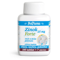 MEDPHARMA Zinok Forte 25 mg 107 tabliet