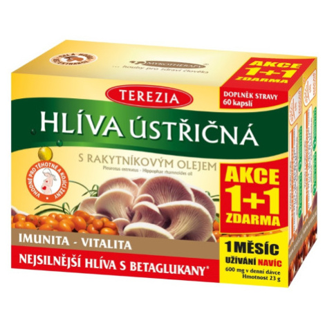 Hliva ustricová s rakytníkovým olejom 50+10 cps (1+1 grátis )