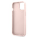 Plastové puzdro Guess na Apple iPhone 13 GUHCP13M4GMGPI PU 4G Metal Logo ružové