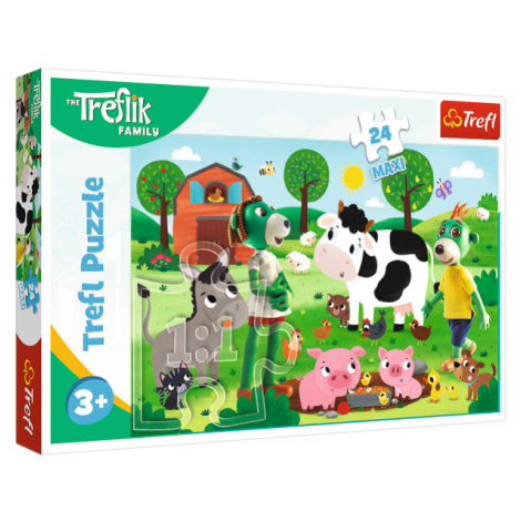 Trefl Puzzle 24 Maxi - Rodina Treflíkov / Studio Trefl Rodzina Treflików