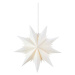 Biela závesná svetelná dekorácia s vianočným motívom ø 45 cm Dora – Markslöjd