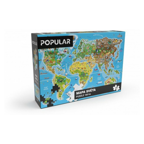 Puzzle - Mapa sveta, 160 ks – CZ