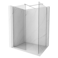 MEXEN/S - Kioto Sprchová zástena Walk-in 100 x 80 cm, transparent, chróm 800-100-202-01-00-080