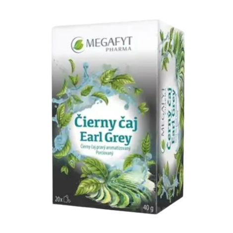 MEGAFYT Čierny čaj Earl Grey vrecúška 20 x 2 g