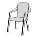 Doppler SPOT 3104 monoblok vysoký - polster na stoličku