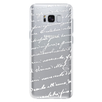 Plastové puzdro iSaprio - Handwriting 01 - white - Samsung Galaxy S8 Plus
